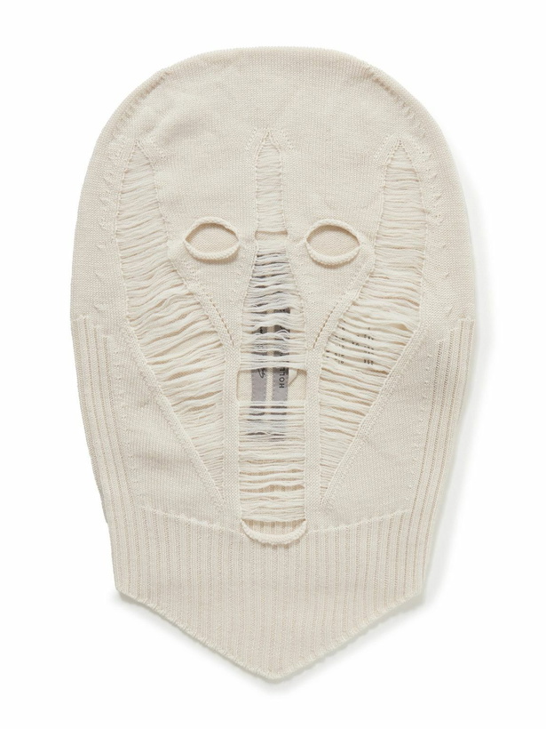 Photo: Rick Owens - Distressed Wool Balaclava