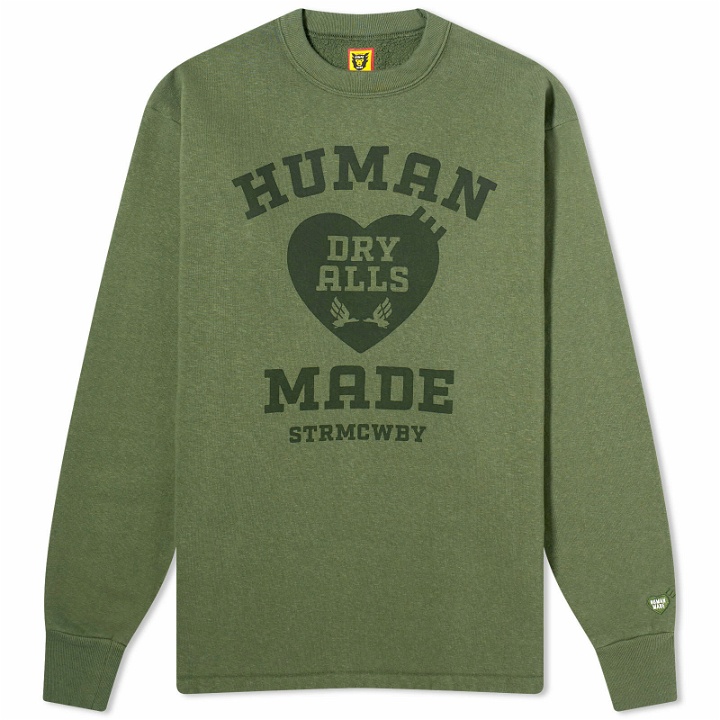 Photo: Human Made Men's Military Sweatshirt in Olive Drab