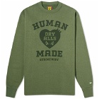 Human Made Men's Military Sweatshirt in Olive Drab