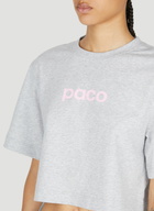 Rabanne Logo Print Cropped T-Shirt