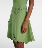 Oscar de la Renta Ivy cutout embroidered minidress