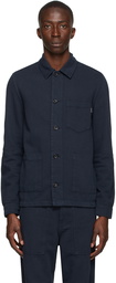 PS by Paul Smith Navy Linen Chore Jacket