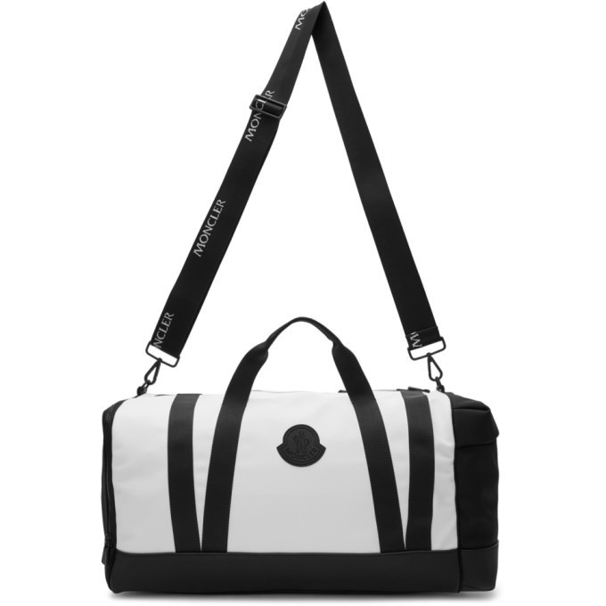 Photo: Moncler White and Black Fedor Duffle Bag