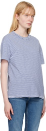 rag & bone Blue & White Striped T-Shirt