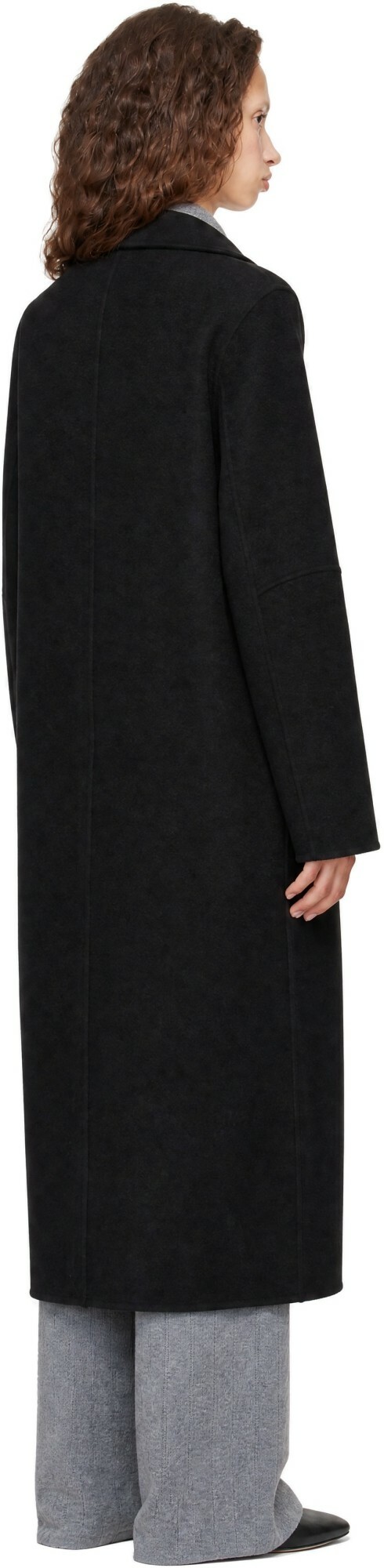 LISA YANG Black Doublé Shawl Coat