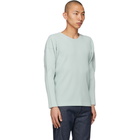 Homme Plisse Issey Miyake Blue Monthly Color February Long Sleeve T-Shirt