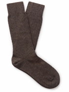 Zegna - Jacquard-Knit Socks