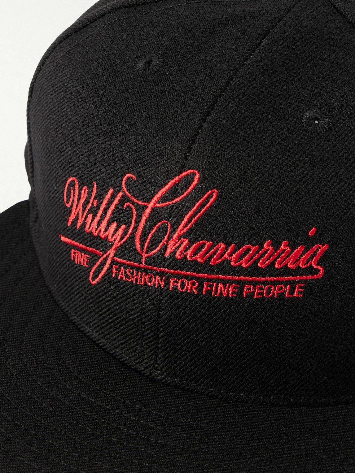 Willy Chavarria - Fine Fashion Logo-Embroidered Twill Baseball Cap