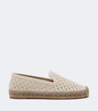 Brunello Cucinelli Monili suede-trimmed canvas espadrilles
