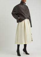 Remain BY Birger Christensen Leather Jacket Brown