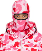 BAPE Pink ABC Camo Boa Fleece Balaclava