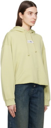MM6 Maison Margiela Green Unbrushed Hoodie