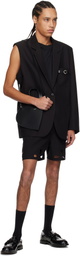 Coperni Black One-Arm Belted Pocket Tailored Blazer