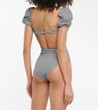 Caroline Constas Skyros checked bikini top