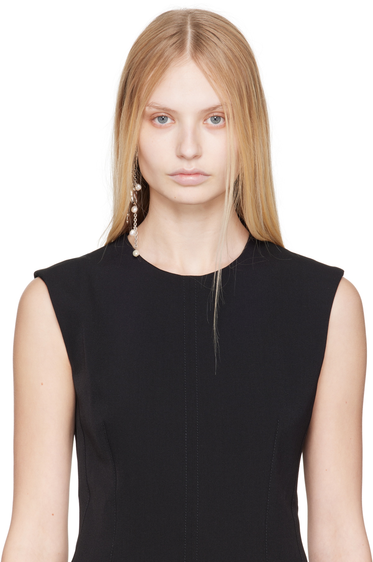 Acne Studios Silver Claw Charm Single Earring