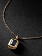 VADA - Bubble Gold Sapphire Pendant Necklace