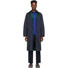 Dries Van Noten Reversible Navy Ryd Coat