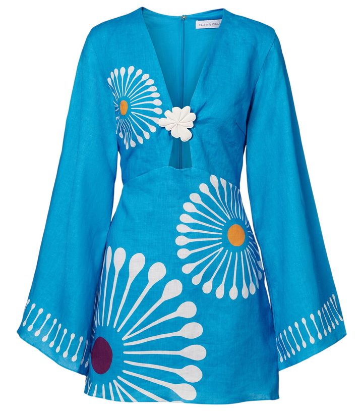 Photo: Cala de la Cruz Vera floral linen minidress