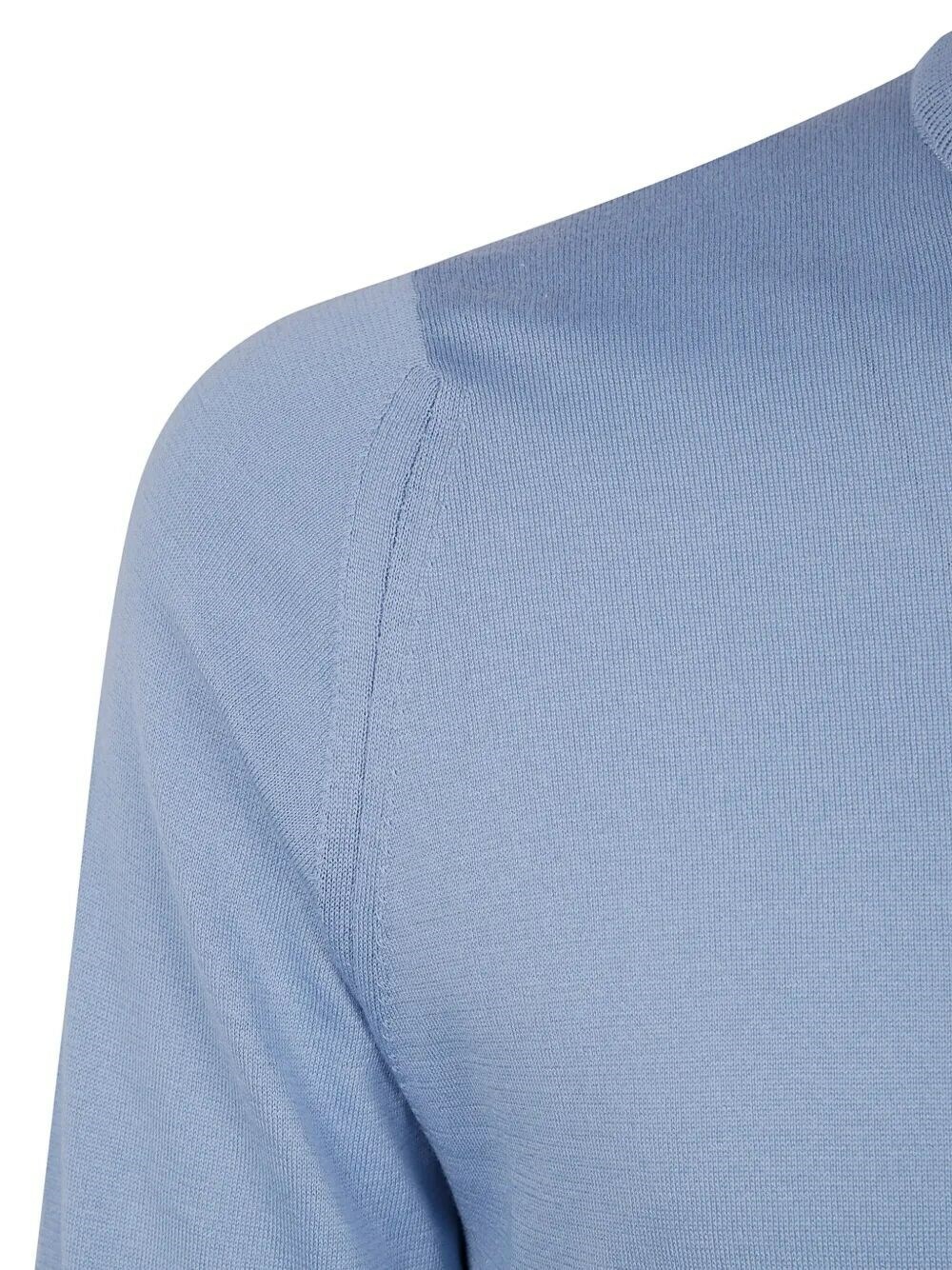 John Smedley Hatfield Long Sleeves Crewneck Pullover in Green