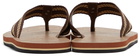 Coach 1941 Brown Webbing Flip Flops