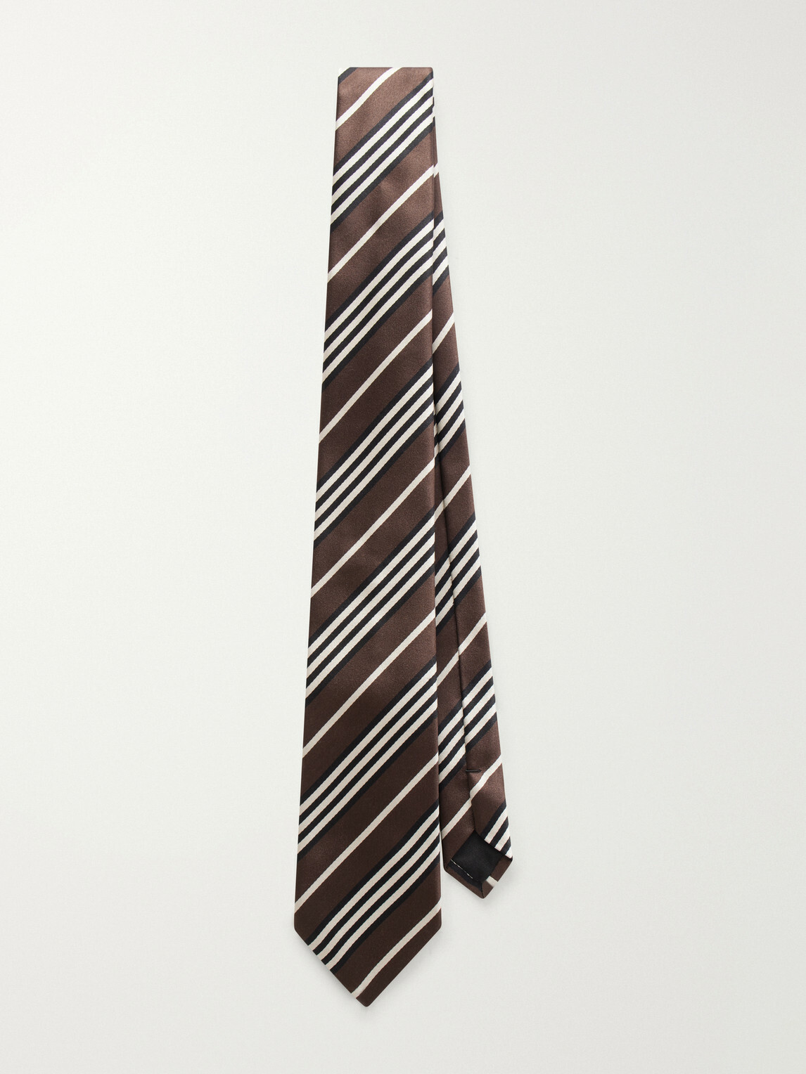 SAINT LAURENT - Rayures 7cm Silk Tie