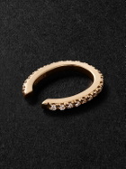 KOLOURS JEWELRY - Luna White Spectra Oval Gold Diamond Ear Cuff