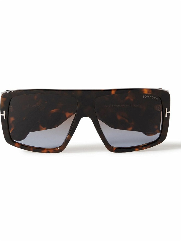 Photo: TOM FORD - Square-Frame Tortoiseshell Acetate Sunglasses