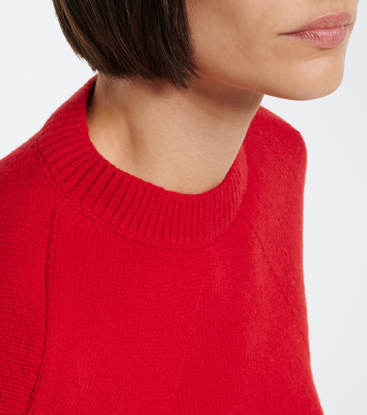 Fforme Marcela cropped wool and cashmere sweater
