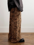 VETEMENTS - Wide-Leg Leopard-Print Jeans - Animal print