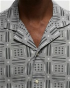 Officine Générale Eren Ss Itl Cly Co Geome Print Shirt Grey - Mens - Shortsleeves