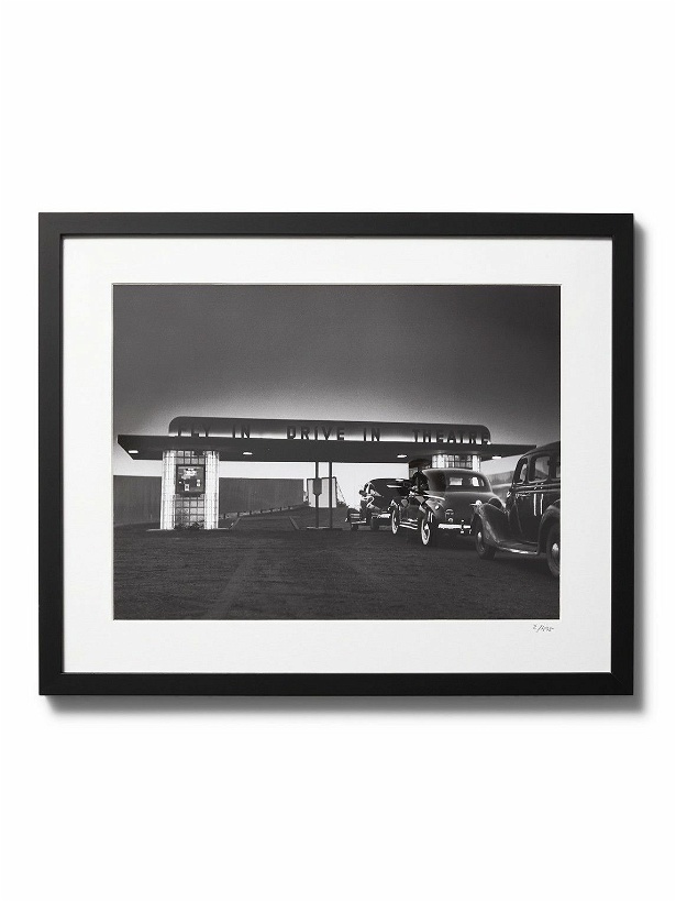 Photo: Sonic Editions - Framed 1948 Fly In, Drive in Movie Print, 16&quot; x 20&quot;