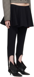 FIDAN NOVRUZOVA Black Ashlyn Stirrup Skirt Leggings