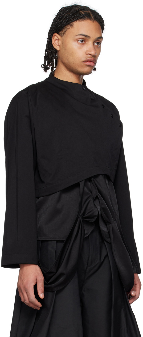 aenrmous æ CIAM Toggle Shirt Black ænrmòus Black Ciam Shirt & Vest Set ænrmòus