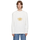 Han Kjobenhavn White Artwork Boxy Long Sleeve T-Shirt