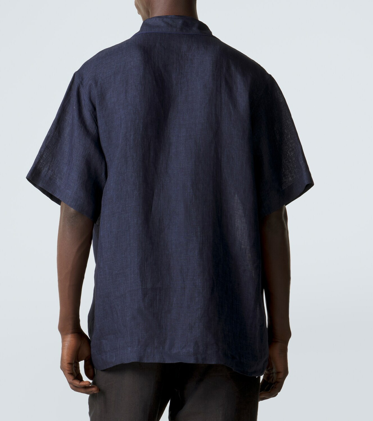 Brioni Linen bowling shirt