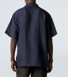 Brioni Linen bowling shirt