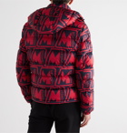 Moncler - Frioland Slim-Fit Logo-Print Quilted Shell Down Hooded Jacket - Red