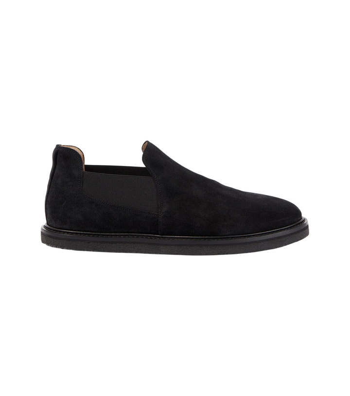 Photo: The Row Parker suede slip-on shoes