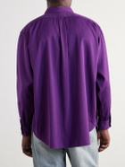 A.PRESSE - Cotton-Twill Shirt - Purple