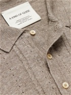 A Kind Of Guise - Pointelle-Knit Linen and Merino Wool-Blend Polo Shirt - Neutrals
