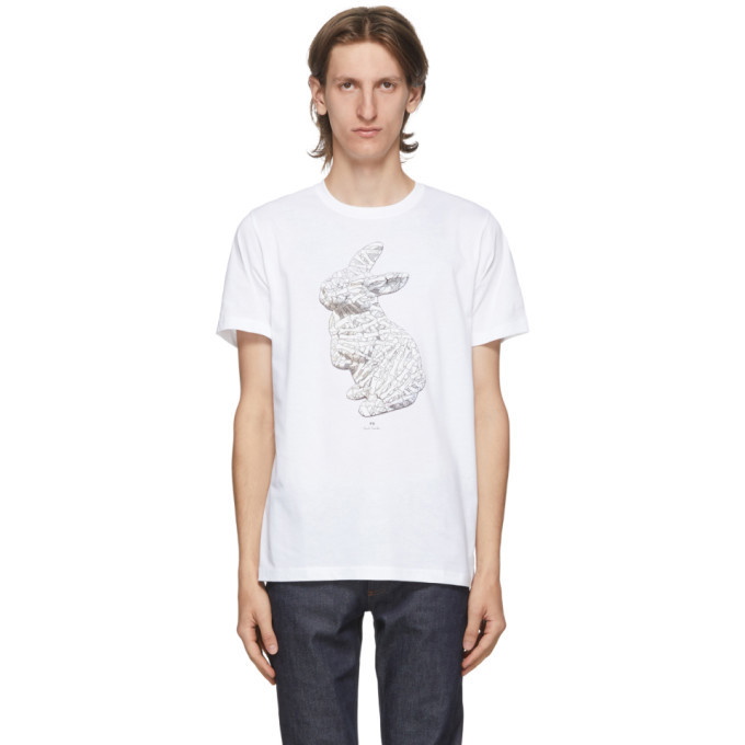 Photo: PS by Paul Smith White Rabbit Bones T-Shirt