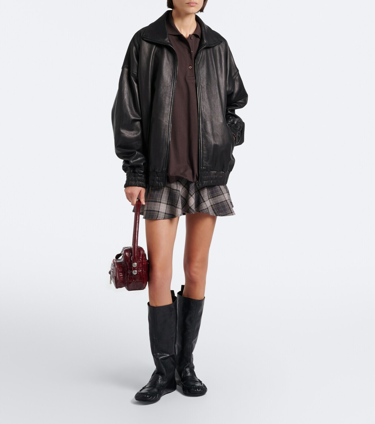 Acne Studios Bojan leather knee-high boots