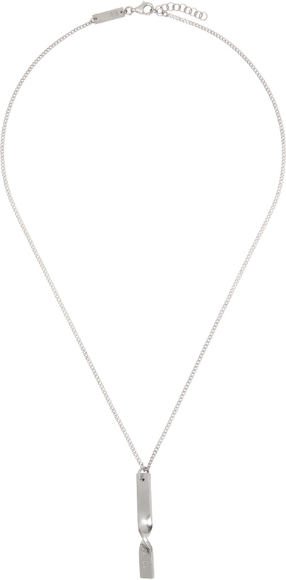 Photo: Maison Margiela Silver Logo Necklace