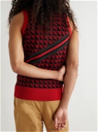 adidas Consortium - Wales Bonner Jacquard-Knit Sweater Vest - Red
