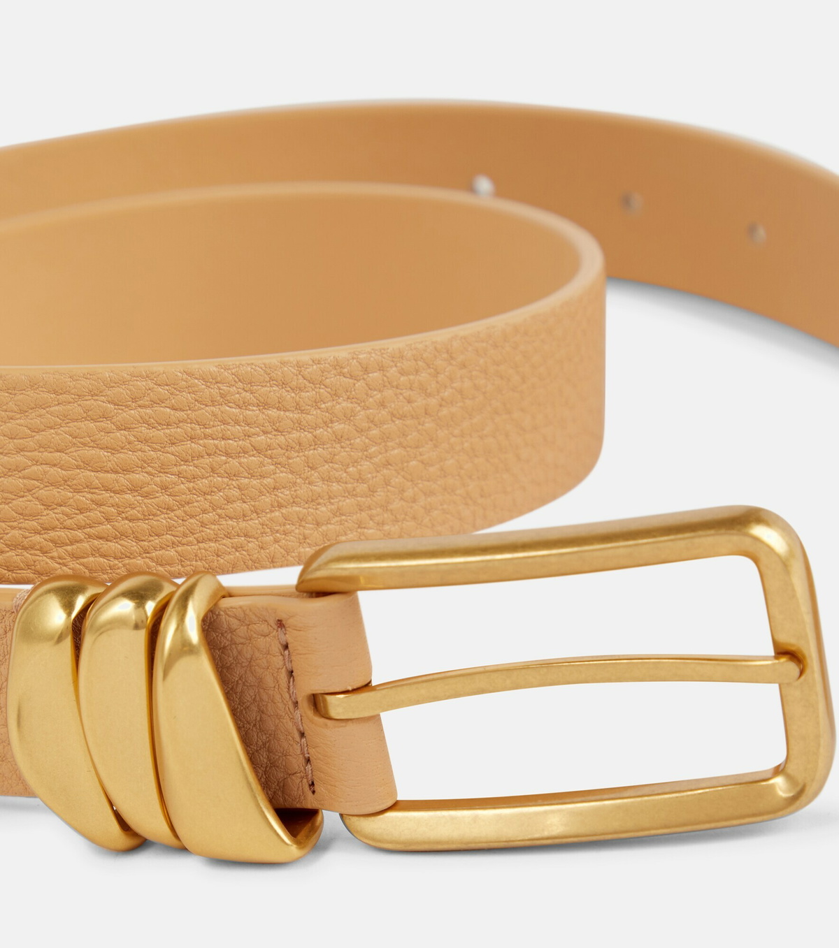 Bottega Veneta - Metal Loops leather belt