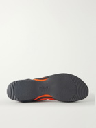 LOEWE - Grip Aqua Rubber-Trimmed Stretch Suede Sneakers - Orange