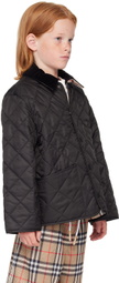 Burberry Kids Black Quilted Jacket