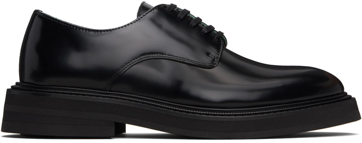 Photo: VINNY’s Black Leather Officer Derbys