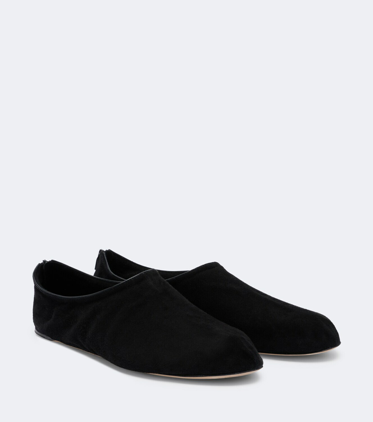 The Row Stellene suede slip-on shoes