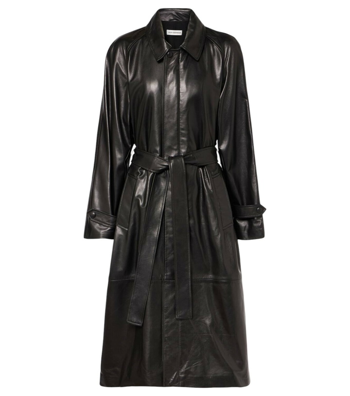 Photo: Nour Hammour Isolde belted leather coat